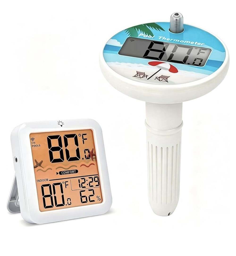 Wireless Pool Thermometer, Floating Easy Read, Waterproof Digital Thermomet NEW